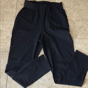 ADAY Black Dress Jumpsuit with Elastic Waistband